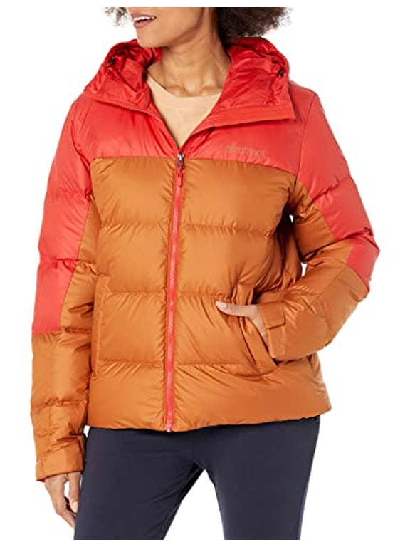 WOMAN'S GUIDES DOWN HOODIE MDWNS JACKET WOMEN XL COPPER/CAIRO