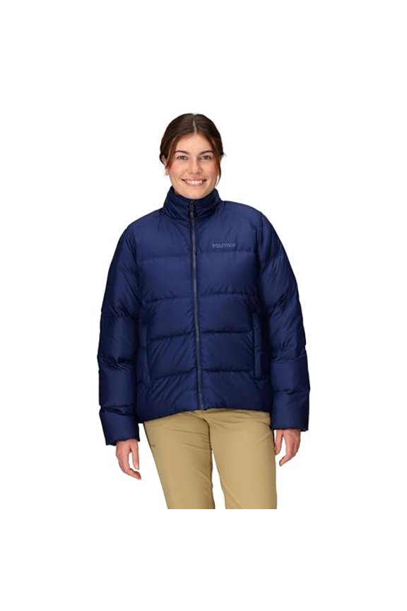 WOMEN'S GUIDES DOWN JACKET PUFFER SIZE: WOMEN LARGE ARCTIC NAVY