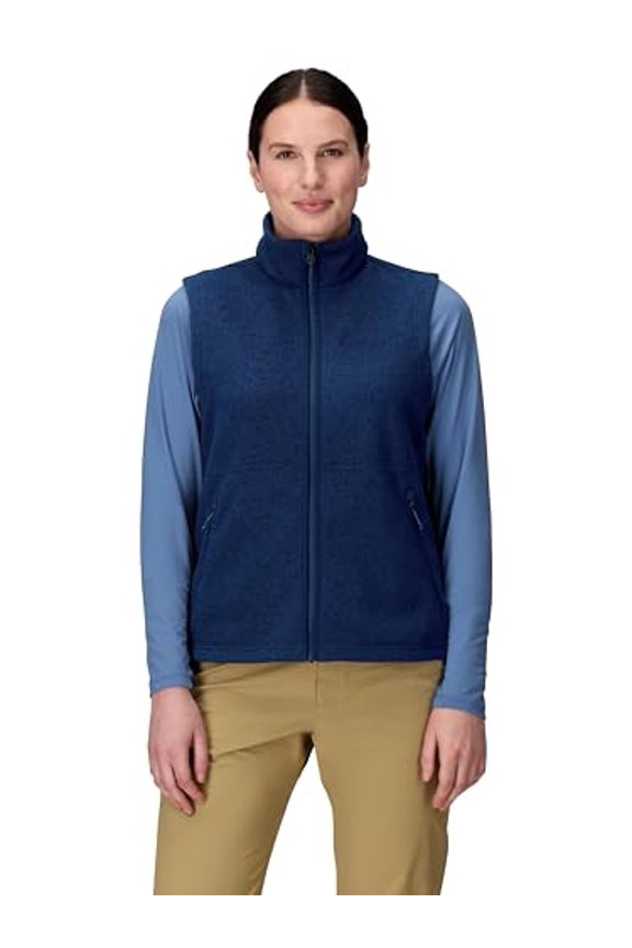 WOMENS DROP LINE VEST ARCTIC NAVY HEATHER SIZE L