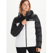 MARMOT Women's Guides Down Hoody White Black Size XS MSRP $250
