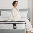 thumbnail image 1 of MARNUR 10 inch King Hybrid Mattress with Memory Foam, Medium Firm, Euro Top, 1 of 10