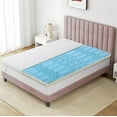 thumbnail image 1 of MARNUR 3 Inch Gel Memory Foam Mattress Topper 7-Zone Ventilated Soft Mattress Pad, Bed Topper with Removable Cover, CertiPUR-US Certified, Twin Size, 1 of 8