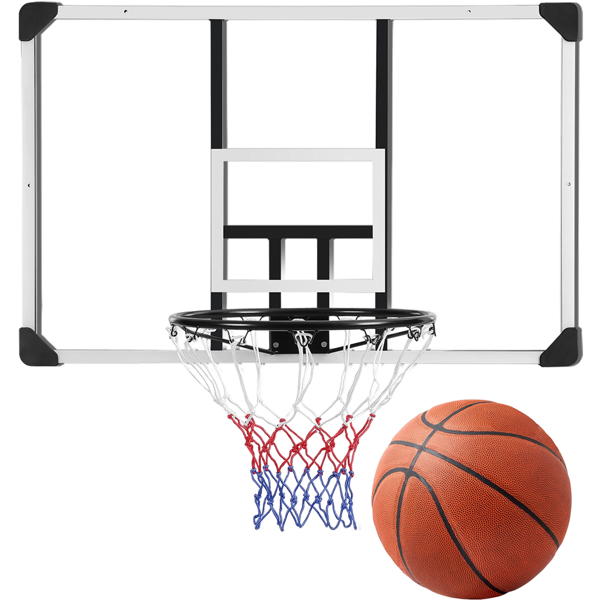 MARNUR 44in Basketball Backboard Wall Mounted Basketball Hoop