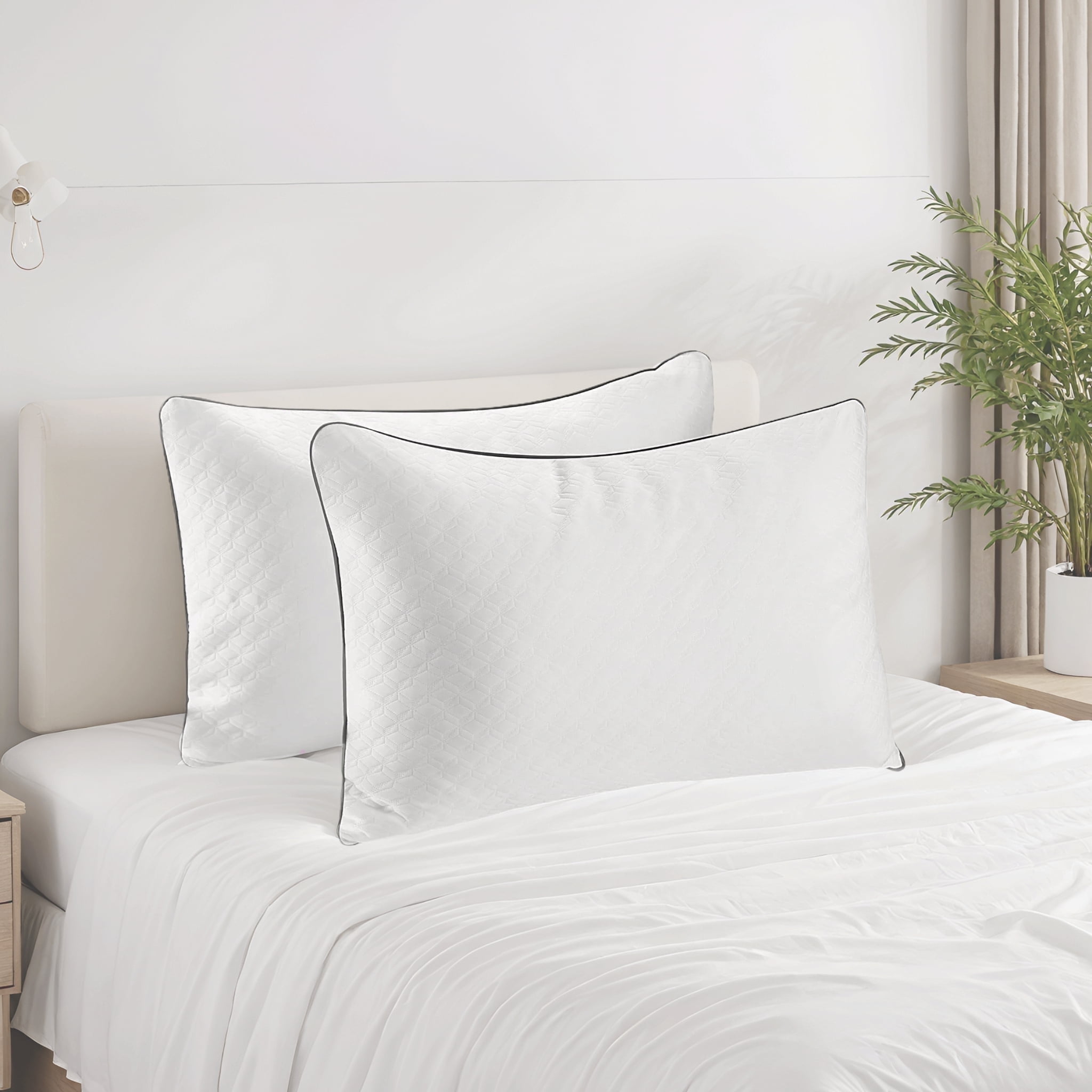 MARNUR Bed Pillows Hotel Collection Luxury Down Alternative Pillow for Beds 2 Pack, Medium Support for Side & Back Sleepers with Premium Pillowcases, 28"x18"