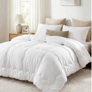 MARNUR Luxury Comforter Duvet Insert Full Size, 300GSM All Season Down Alternative, Hotel Cooling Quilted Comforters with 8 Tabs, Machine Washable 82" x 86"