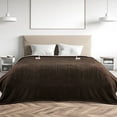 thumbnail image 1 of MARNUR Heated Blanket Queen Size 84''x90'', Fast Heating with Dual Controllers Electric Blanket, 10 Heating Levels, 10H Timer, Preheat Function - Brown, 1 of 12