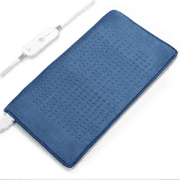 MARNUR Heating Pad, Large Size 12''x24'' with 4 Heat Settings, Auto Shut-off - Blue