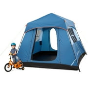 MARNUR 6-Person Instant Cabin Tent, Camping Tent with Carry Bag ,  Instant Setup, Outdoor, Hiking, Traveling, Blue
