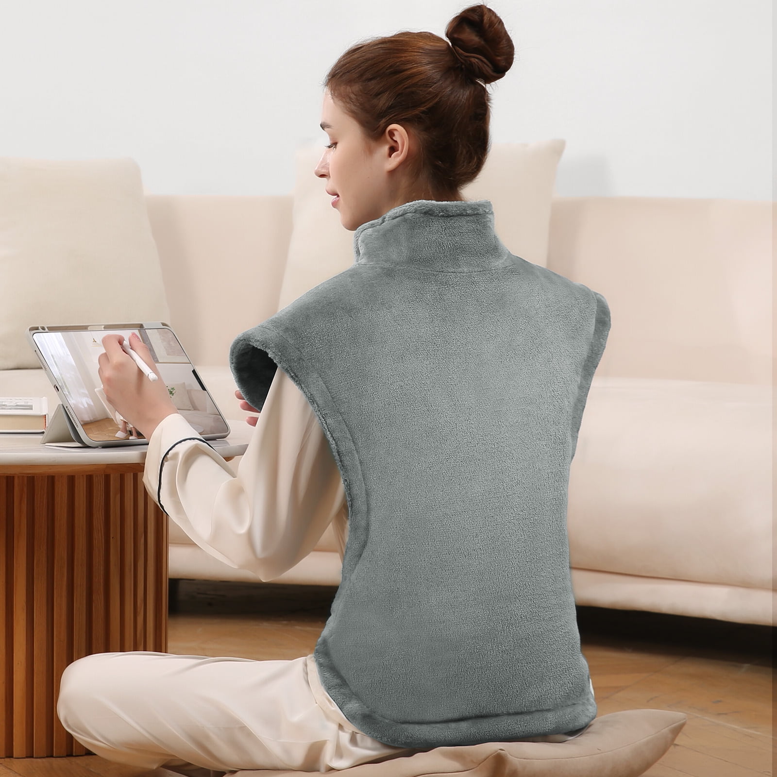 MARNUR Large Heating Pad for Neck Shoulders Back with 4 Heating Levels