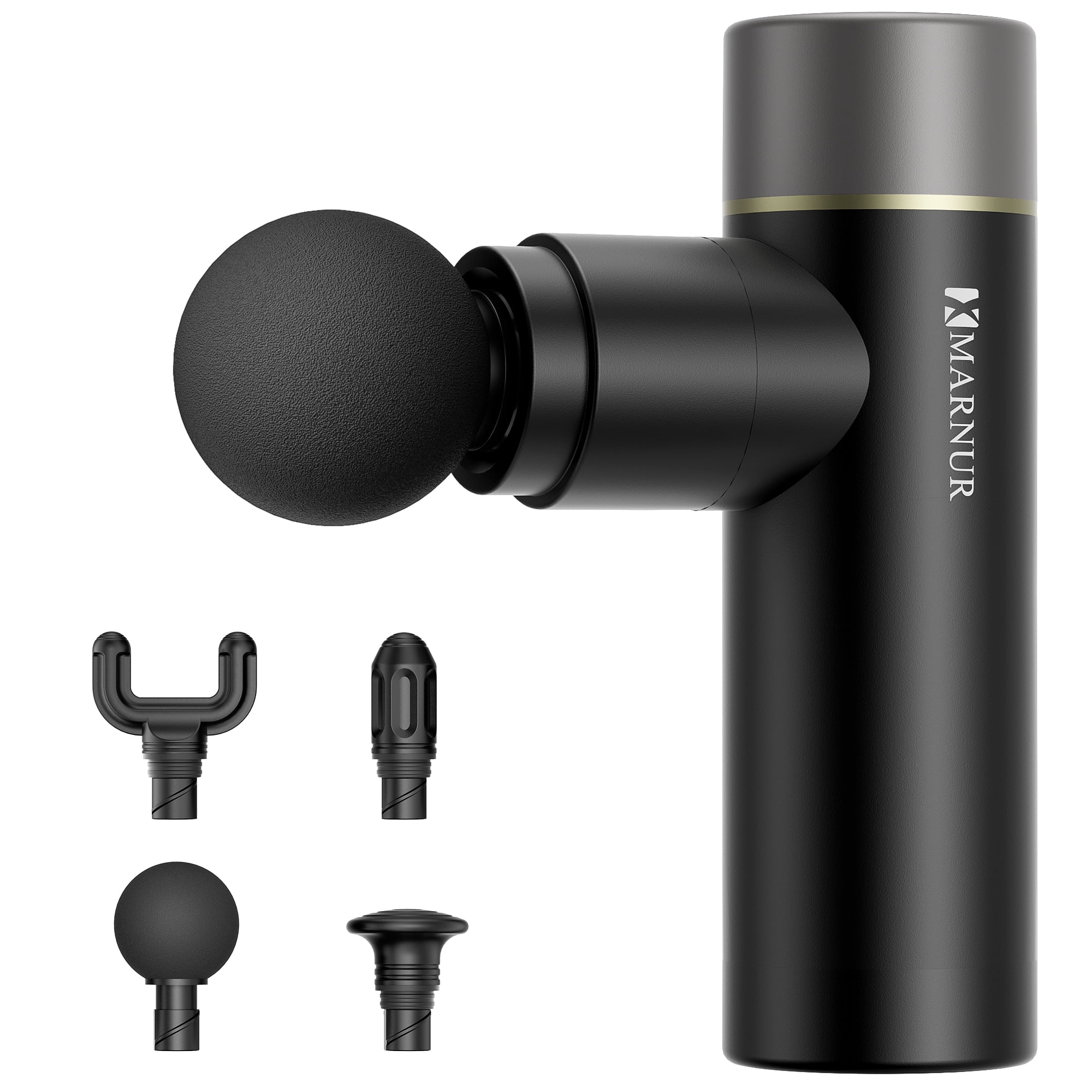 MARNUR Mini Massage Gun – Portable Handheld Deep Tissue Massager, Quiet & Lightweight Palm-Sized Design – Black