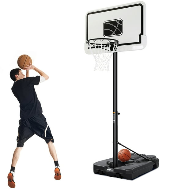 MARNUR Portable Basketball Hoop Adjustable Height 7ft 6in10ft with
