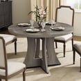 thumbnail image 1 of MARNUR Round Dining Table for 4 Persons 47" Modern Kitchen Table for Dining Room Kitchen, Gray (Only Table), 1 of 7