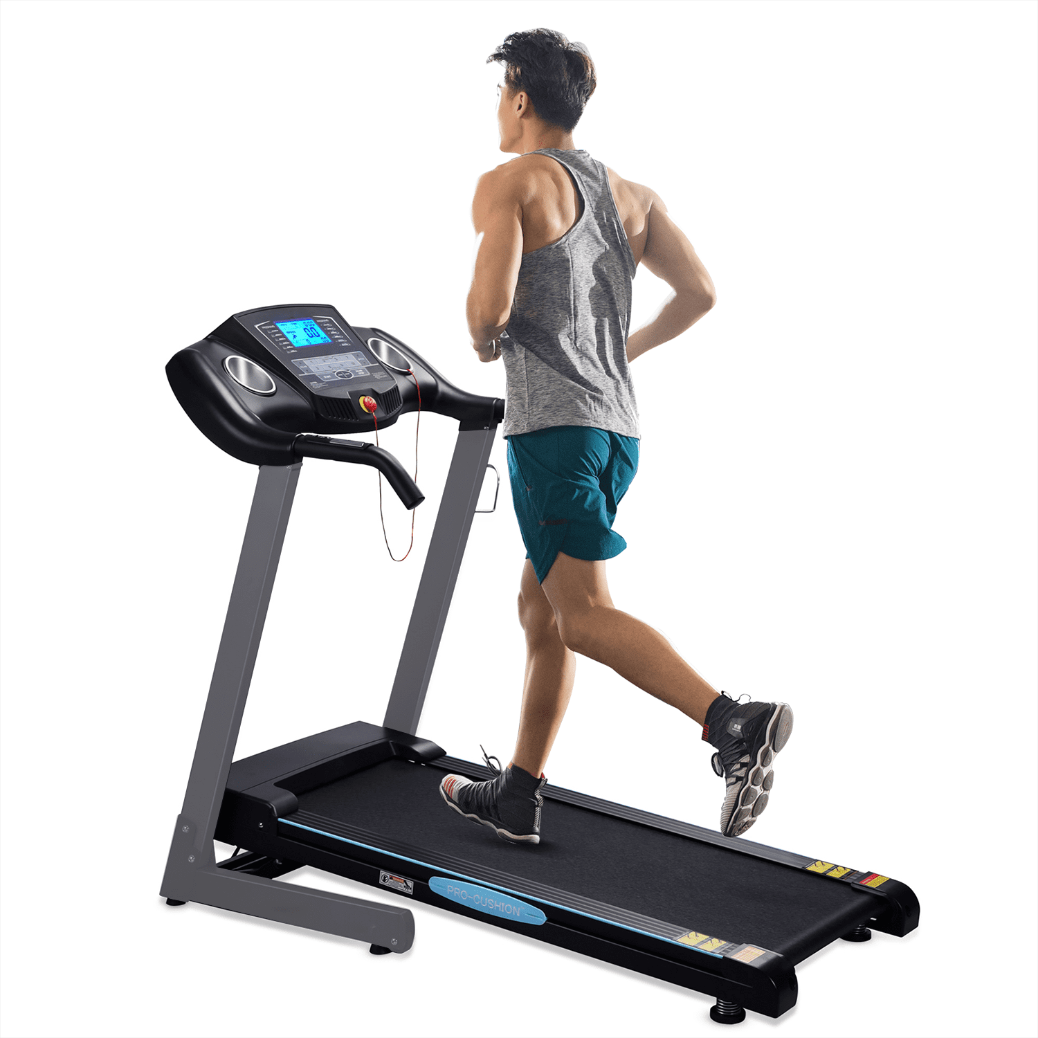 MARNUR Treadmill with 12% Auto Incline Folding Treadmill 2.5 Horse Power 15 Preset Programs 0-8.5mph Range, 220lbs Weight Capacity
