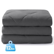 MARNUR Weighted Blanket for Adults 12lbs, 48" x 72" Twin Size Heavy Blanket, Cooling & Breathable with Premium Glass Beads, Soft Cozy Weighted Blanket for Sleep