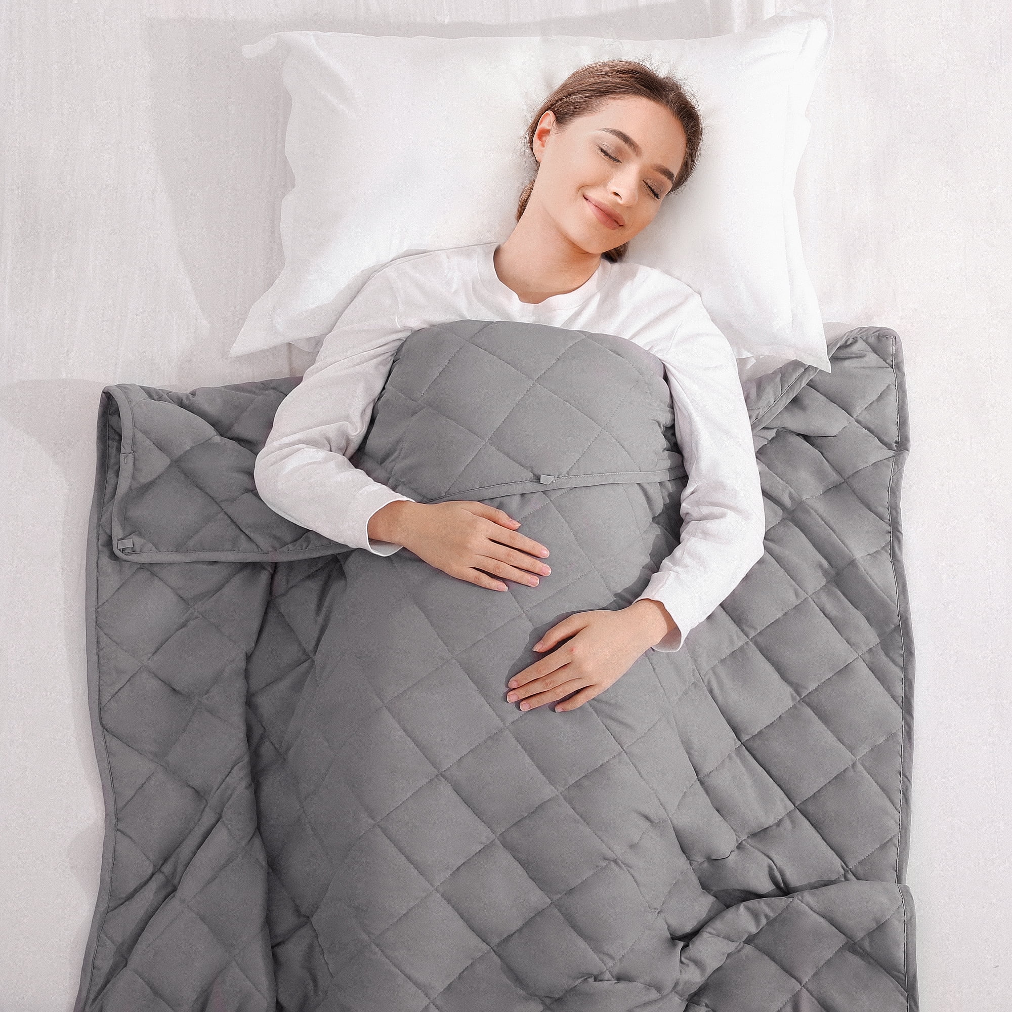 MARNUR Large Sleeping Cotton Weighted Blanket, 48