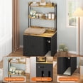 thumbnail image 1 of MAROUTE 55"H Cat Litter Box Enclosure, Hidden Wooden Litter Box Furniture, Indoor Privacy Cat House Cabinet, Decorative Pet Shelter for Large Cats and Multi-Cat Household, 1 of 6