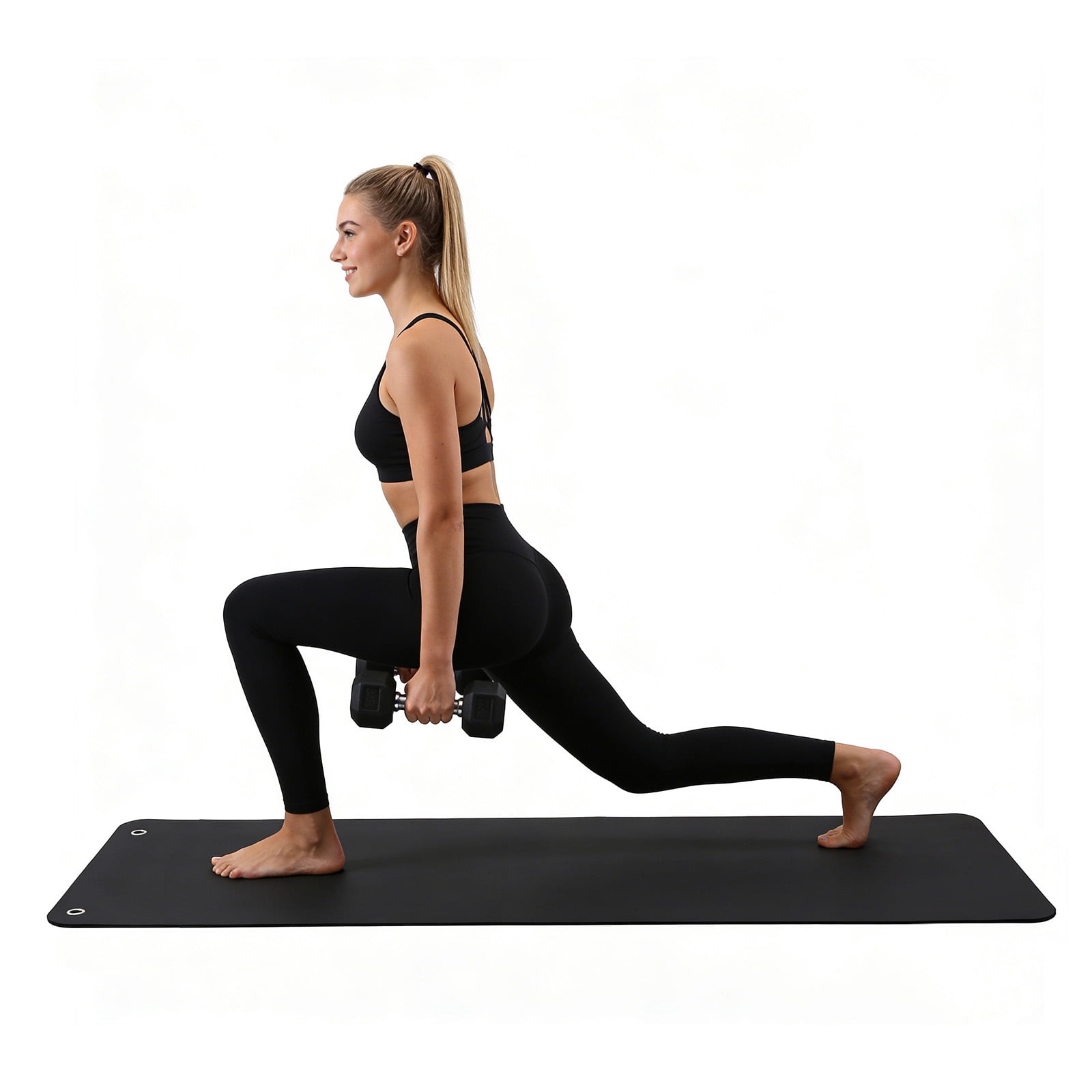 MAROUTE Commercial Grade Hanging Exercise Mat – 56 x 24 Inch, 5mm Thick PVC with Reinforced Holes – Non-Slip Surface – Ideal for Home Gym, Group Fitness, Pilates, Yoga – Available in Multiple Colors