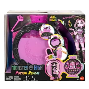 Monster High Potion Reveal Playset with Draculaura Doll & 9 Accessories, Secret Code Unboxing