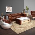 thumbnail image 1 of MARQUESSLIFE HANDMADE 100% GENUINE LEATHER LUXURY INDUSTRIAL SERIES TUFTED COUCH SET, 1 of 9