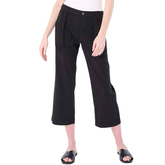 MARRAKECH womens Tori Linen-Blend Cropped Pant, 25