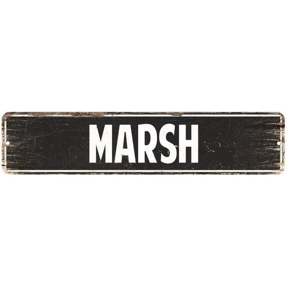 MARSH Gift Street Sign Home Decor Chic Gift 4x18 204180003348