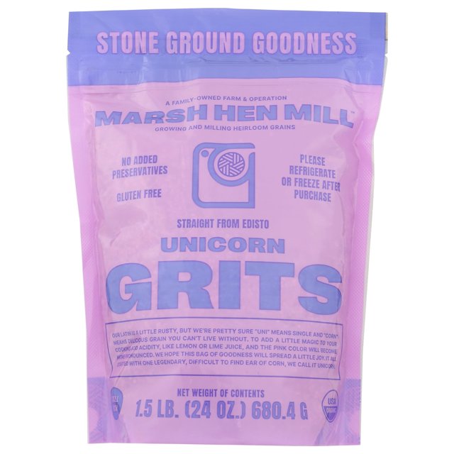 MARSH HEN MILL Unicorn Organic Grits Heirloom Stone Ground Grits