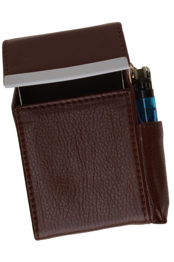 New Genuine Leather Cigarette Case Holder#92812