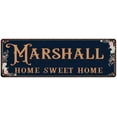 thumbnail image 1 of MARSHALL Home Sweet Home Victorian Look 8x24 Metal Sign 108240046843, 1 of 1
