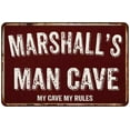 thumbnail image 1 of MARSHALL'S Man Cave Red Grunge Sign Metal 8x12 Decor 208120003474, 1 of 1