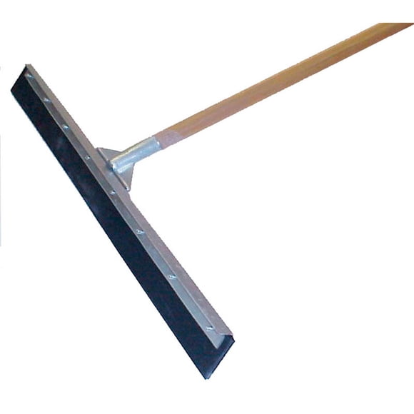 MARSHALLTOWN Asphalt Squeegee, 24 Inch Neoprene Straight Blade, 60 Inch Wood Handle, Spread Sealer Over Asphalt, Reversible, RED700244
