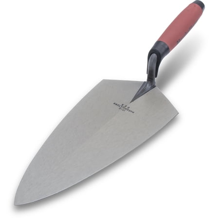 MARSHALLTOWN 19 11FG Philadelphia Brick Trowel, 11 x 5.5 Bricklayers Trowels with DuraSoft Handle