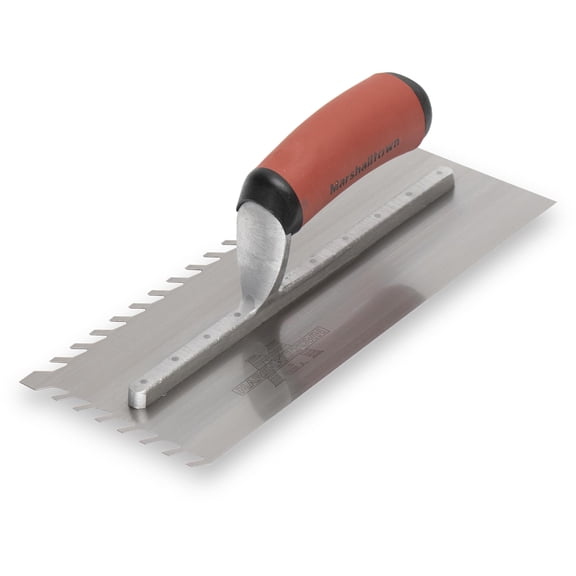 MARSHALLTOWN LayFlat Notched Trowel LF3811SD - 3/8" Notch - 11" x 4 1/2" Blade Size