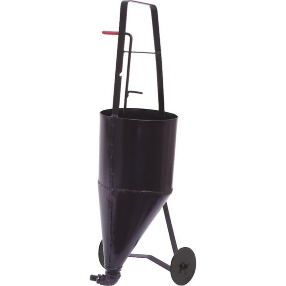 MARSHALLTOWN Pour Pot with Wheels, 2.6 Gallon, 14 Gauge Steel, Apply Cold Crack Sealants to Asphalt, RED704988W