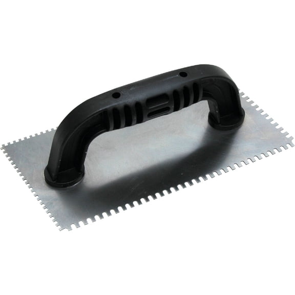 MARSHALLTOWN Notched Trowel Double Notch Style - Angled Blade - 9x4 in, Made in USA