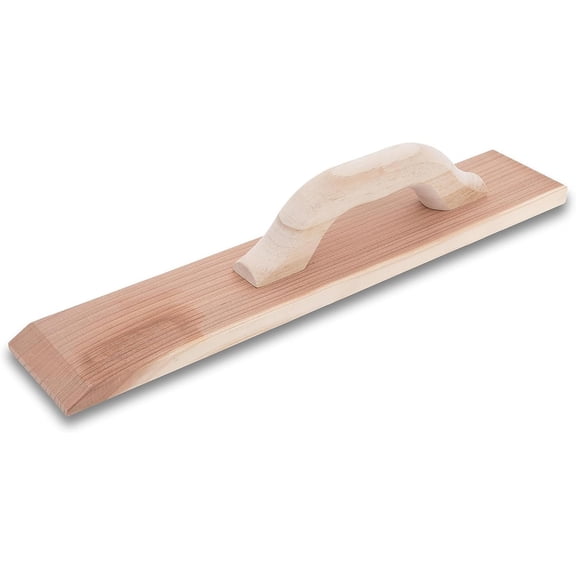 MARSHALLTOWN Redwood Float Wooden Concrete Hand Float - Beveled - 18-Inch by 3-1/2-Inch