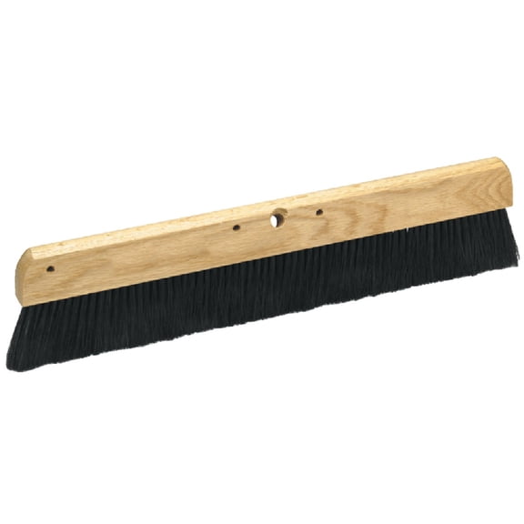 MARSHALLTOWN Wood Backed Concrete Broom, Polypropylene Bristles, 24 Inch, Non-Slip Finish, Made in USA, 830