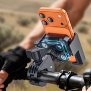 MARSRIDER All-New Anti-Vibration Motorcycle Phone Mount Bike Phone Holder [Camera Frinedly] E-Bike Handlebar Holder with Secure Lock, Universal Phone Holder for Scooter Bicycle Fit 4.7-7 Phone