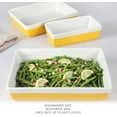 thumbnail image 1 of MARTHA STEWART 3 Piece Oven to Table Stoneware Bakeware, Baking Dish & Casserole Set - Yellow, 1 of 5