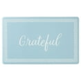 thumbnail image 1 of MARTHA STEWART Bloomfield Grateful Border Kitchen Mat, Comfort Standing Mat, Non-Slip Backing, Water & Stain Resistant, Blue, 18"x30", 1 of 5