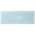thumbnail image 1 of MARTHA STEWART Bloomfield Grateful Border Kitchen Mat, Comfort Standing Mat, Non-Slip Backing, Water & Stain Resistant, Blue, 18"x48", 1 of 4