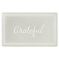thumbnail image 1 of MARTHA STEWART Bloomfield Grateful Border Kitchen Mat, Comfort Standing Mat, Non-Slip Backing, Water & Stain Resistant, Grey, 18"x30", 1 of 4