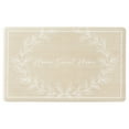 thumbnail image 1 of MARTHA STEWART Bloomfield Home Sweet Home Leaf Frame Kitchen Mat, Comfort Standing Mat, Non-Slip Backing, Water & Stain Resistant, Beige, 18"x30", 1 of 4