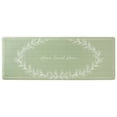 thumbnail image 1 of MARTHA STEWART Bloomfield Home Sweet Home Leaf Frame Kitchen Mat, Comfort Standing Mat, Non-Slip Backing, Water & Stain Resistant, Green, 18"x48", 1 of 6