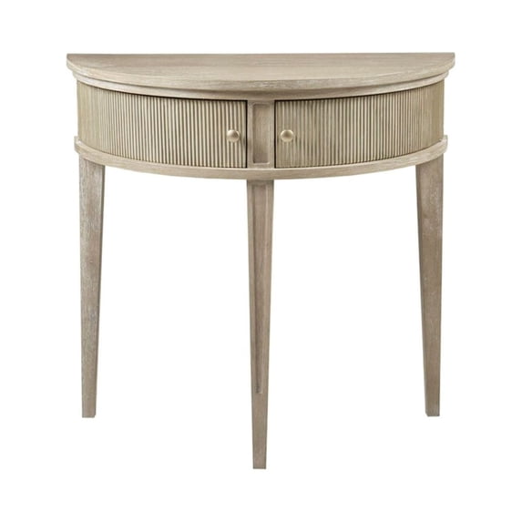 MARTHA STEWART Crestview Accent Console Table with Reclaimed Wheat MT120-0167