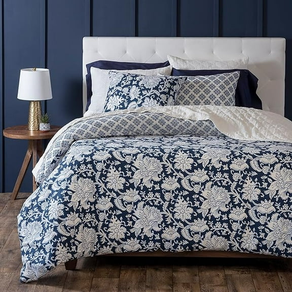 Martha Stewart Kyra 100% Cotton 3pc Duvet Set-1 Duvet, 2 Pillow Shams