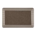 thumbnail image 1 of MARTHA STEWART Mira Modern Heathered Solid Anti-Fatigue Air-Infused Kitchen Mat, Brown, 19.6"x32", 1 of 8