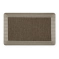 thumbnail image 1 of MARTHA STEWART Mira Modern Heathered Solid Anti-Fatigue Air-Infused Kitchen Mat, Brown, 19.6"x39", 1 of 8