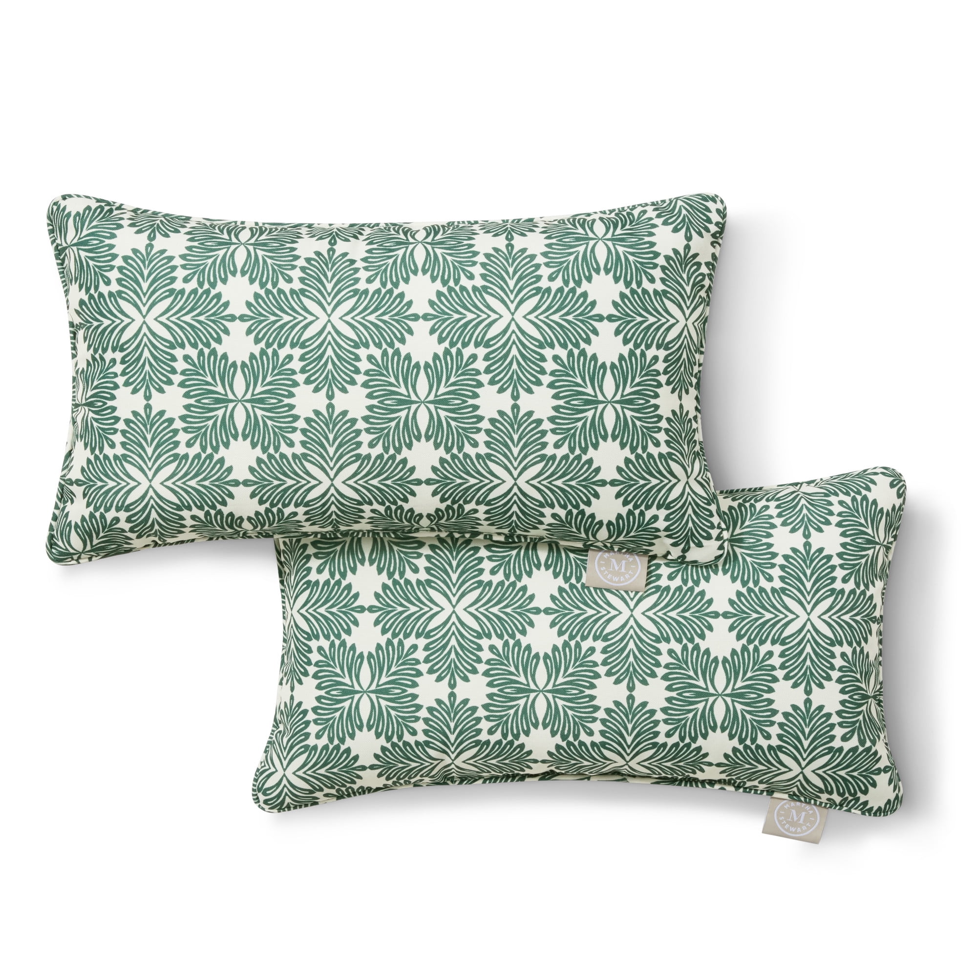 Martha Stewart Tulum Indoor Outdoor Decorative Lumbar Pillow - Thumbnail 3