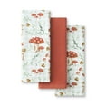 thumbnail image 1 of MARTHA STWEART Autumn Harvest Mushroom Plaid Kitchen Towel 3-Pack Set, 100% Cotton with Absorbent Terrycloth, Decorative Kitchen Towels, Burnt Orange/Green/White, 16"x28", 1 of 6