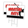 thumbnail image 1 of MARTIAL ARTS 2 Pack Of 12" x 16" Yard Sign & Stake | Advertise Your Business | Stake Included Image On Both Sides | Made in The USA, 1 of 3